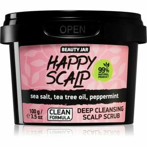 Beauty Jar Happy Scalp čistiaci peeling pre mastnú pokožku hlavy 100 g vyobraziť