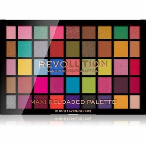 Makeup Revolution Maxi Reloaded Palette paletka púdrových očných tieňov odtieň Colour Wave 45x1.35 g vyobraziť