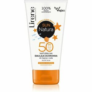 Lirene Sun Natura hydratačná a ochranná emulzia na tvár a telo SPF 50 120 ml vyobraziť