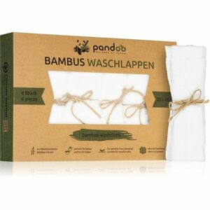 Pandoo Bamboo Washcloth hubka na umývanie 25 x 25 cm 6 ks vyobraziť