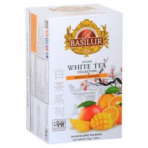 BASILUR White Tea Mango Orange biely čaj 20 vreciek vyobraziť