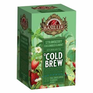 BASILUR Cold Brew Strawberry Cucumber & Mint ovocný čaj 20 vrecúšok vyobraziť