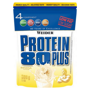 Protein 80 Plus, viaczložkový proteín, Weider, 500 g - Banán vyobraziť