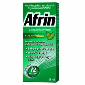 AFRIN 0, 5 mg/ml nosový sprej s mentolom 15 ml vyobraziť