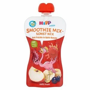 HiPP BIO Smoothie Jablko-Banán-Červené ovocie 120 ml vyobraziť