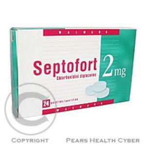 SEPTOFORT 2 mg 24 tvrdých pastiliek vyobraziť
