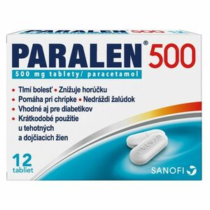 PARALEN 500 mg 12 tabliet vyobraziť