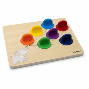 JELLYSTONE Učíme sa farby, drevená hračka dúhová vyobraziť