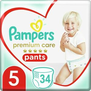 Pampers Premium Care Pants Junior Size 5 jednorazové plienkové nohavičky 12-17 kg 34 ks vyobraziť
