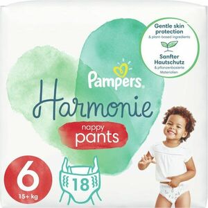Pampers Harmonie Pants Size 6 plienkové nohavičky 15+ kg 18 ks vyobraziť