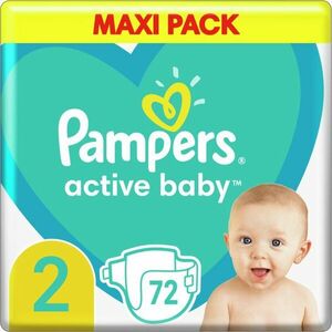 Pampers Active Baby Size 2 jednorazové plienky 4-8 kg 72 ks vyobraziť