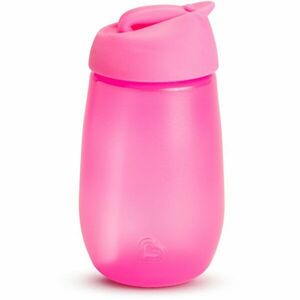 Munchkin Simple Clean detská fľaša s rúrkou Pink 12 m+ 296 ml vyobraziť