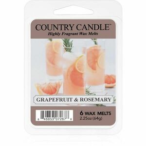 Country Candle Grapefruit & Rosemary vosk do aromalampy 64 g vyobraziť