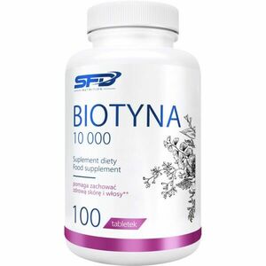 SFD Nutrition Biotin 10 000 tablety pre krásne vlasy a pokožku 100 tbl vyobraziť
