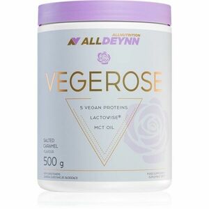 Allnutrition Alldeynn Vegerose vegánsky proteín s probiotikami príchuť Salted Caramel 500 g vyobraziť