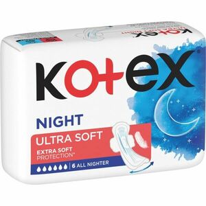 Kotex Ultra Soft Night vložky 6 ks vyobraziť