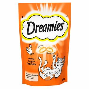 DREAMIES pochúťka pre mačky s kuracím 60 g vyobraziť