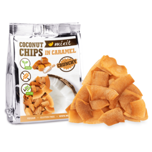 MIXIT Kokosové chipsy karamel 60 g vyobraziť