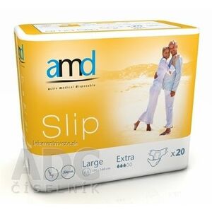 amd Slip Extra Large inkontinenčné plienky, obvod bokov 100 - 160 cm, nasiakavosť 2500 ml, 1x20 ks vyobraziť
