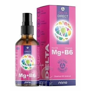 DELTA DIRECT Mg + B6 sprej, nano (66 denných dávok) 1x100 ml vyobraziť