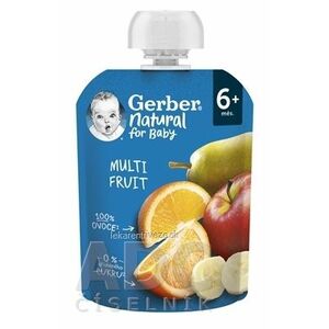 Gerber Natural Kapsička Multifruit ovocná desiata (od ukonč. 6. mesiaca) 1x90 g vyobraziť