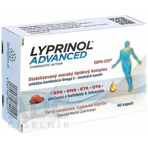 LYPRINOL Advanced Omega 3 (OTA, DHA, ETA, EPA) cps (á 50 mg Perna Canaliculus, Euphausia superba, Astaxantín) stabilizovaný lipidový extrakt 1x60 ks vyobraziť