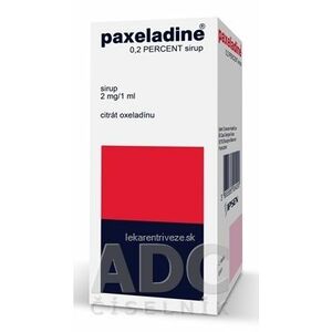 Paxeladine 0, 2 PERCENT sirup sir (fľ.skl.+PP odmerka) 1x100 ml vyobraziť