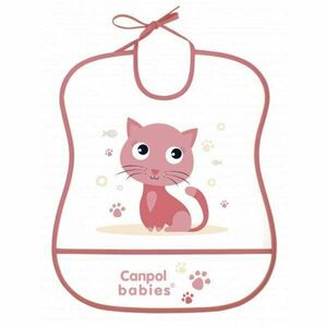CANPOL BABIES Podbradník plastový mäkký Cute Animals mačička vyobraziť