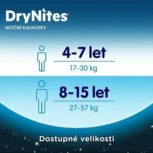 HUGGIES DryNites pro chlapce 8-15 let, 9 ks (27-57 kg) - kalhotkové pleny vyobraziť