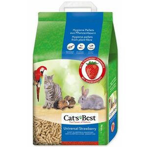 Podstielka pre zvieratá CATS BEST Universal Strawberry 5, 5kg (10L) vyobraziť