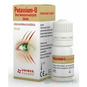 Potassium-U bez konzervačných látok očná roztoková instilácia 10 ml vyobraziť