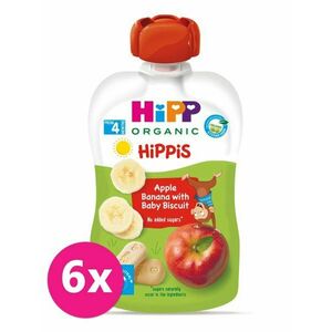 6x HiPP BIO Jablko-Banán-Baby sušienky od uk. 4.-6 mesiaca vyobraziť