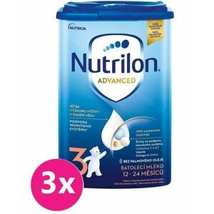 3x NUTRILON 3 Batoľacie mlieko 800 g, 12+ vyobraziť