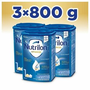 3x NUTRILON 1 Advanced Good Night počiatočné dojčenské mlieko od narodenia 800 g vyobraziť