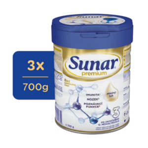 SUNAR Premium 3 mliečna výživa 700 g - balenie 3 ks vyobraziť