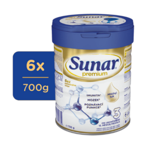 SUNAR Premium 3 mliečna výživa 700 g - balenie 6 ks vyobraziť
