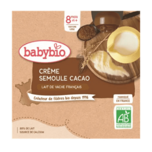 BABYBIO Krém kakao krupička mliečna desiata od ukonč. 8. mesiaca 4 x 85 g vyobraziť