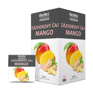 HERBEX Premium zázvorový čaj mango bylinno - ovocný čaj 20 x 2 g vyobraziť