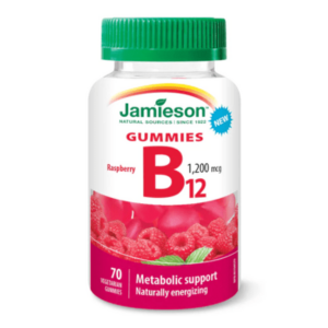 JAMIESON Vitamín B12 gummies želatínové pastilky s malinovou príchuťou 70 ks vyobraziť