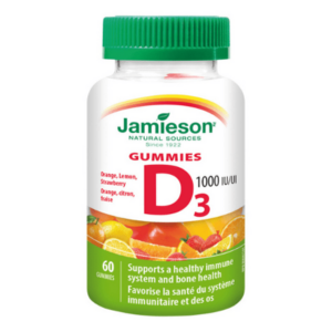 JAMIESON Vitamín D3 1000 IU gummies 60 ks vyobraziť