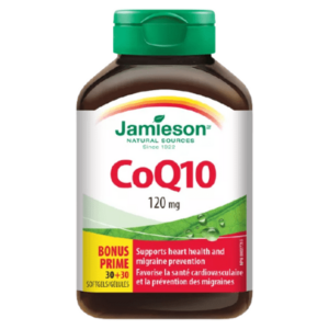 JAMIESON Koenzým Q 10 120 mg 30+30 zadarmo 60 kapsúl vyobraziť