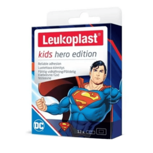 LEUKOPLAST Kids hero superman náplasť na rany 2 veľkosti 12 ks vyobraziť
