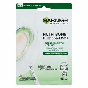GARNIER Skin Naturals Nutri Bomb Textilná maska s mandľovým mliekom 28 g vyobraziť
