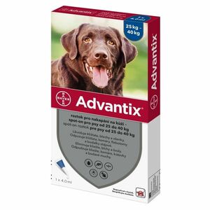 ADVANTIX Spot-on pre psov 25-40 kg 4 ml 1 pipeta vyobraziť
