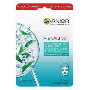 GARNIER Skin Naturals Pure Active Textilná maska Tea Tree 28 g vyobraziť