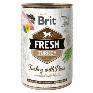BRIT Fresh Turkey with Peas konzerva pre psov 400 g vyobraziť