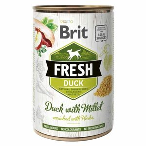 BRIT Fresh Duck with Millet konzerva pre psov 400 g vyobraziť