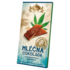 CARLA Mliečna čokoláda s konopným semienkom 80 g vyobraziť