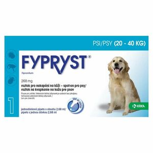 FYPRYST Spot-on pre psov 20-40 kg 2.68 ml 1 pipeta vyobraziť