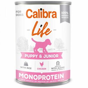 CALIBRA Life konzerva Puppy&Junior Chicken&rice pre šteňatá 400 g vyobraziť